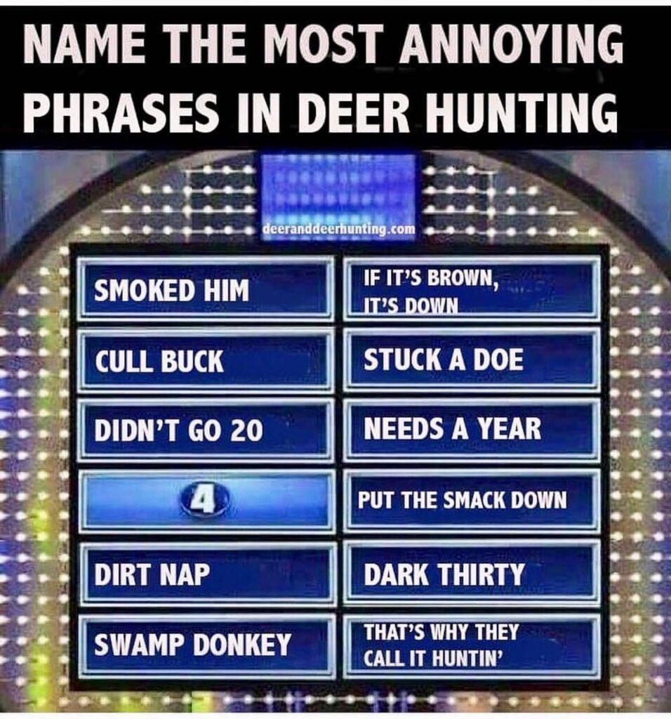 Deer Hunting's 100 Most Annoying Phrases | Deer & Deer Hunting